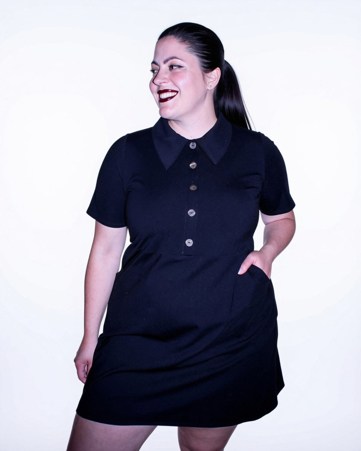 Parklife | Collared Knit Dress | Black