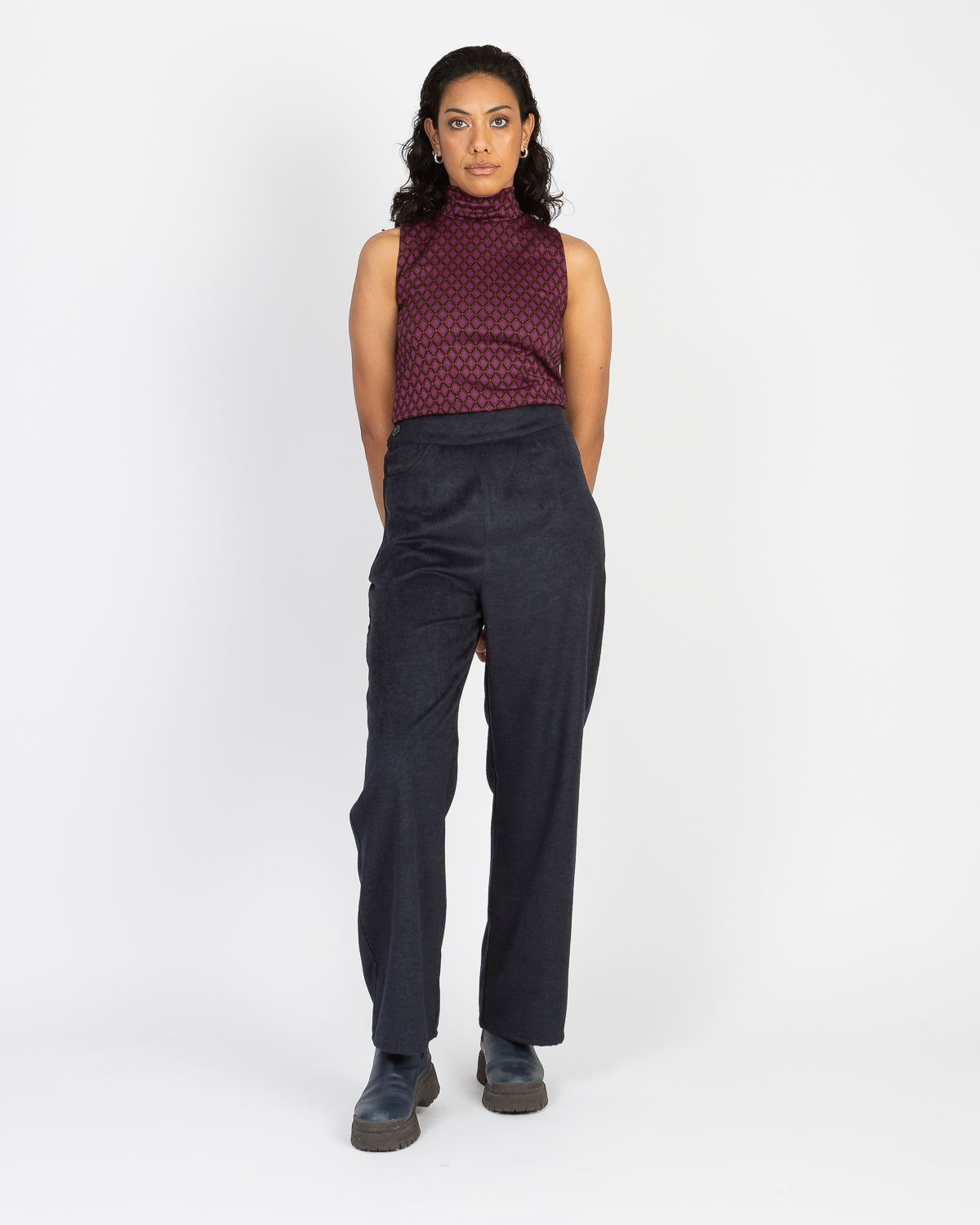 Respect | Straight-Legged Trousers Navy