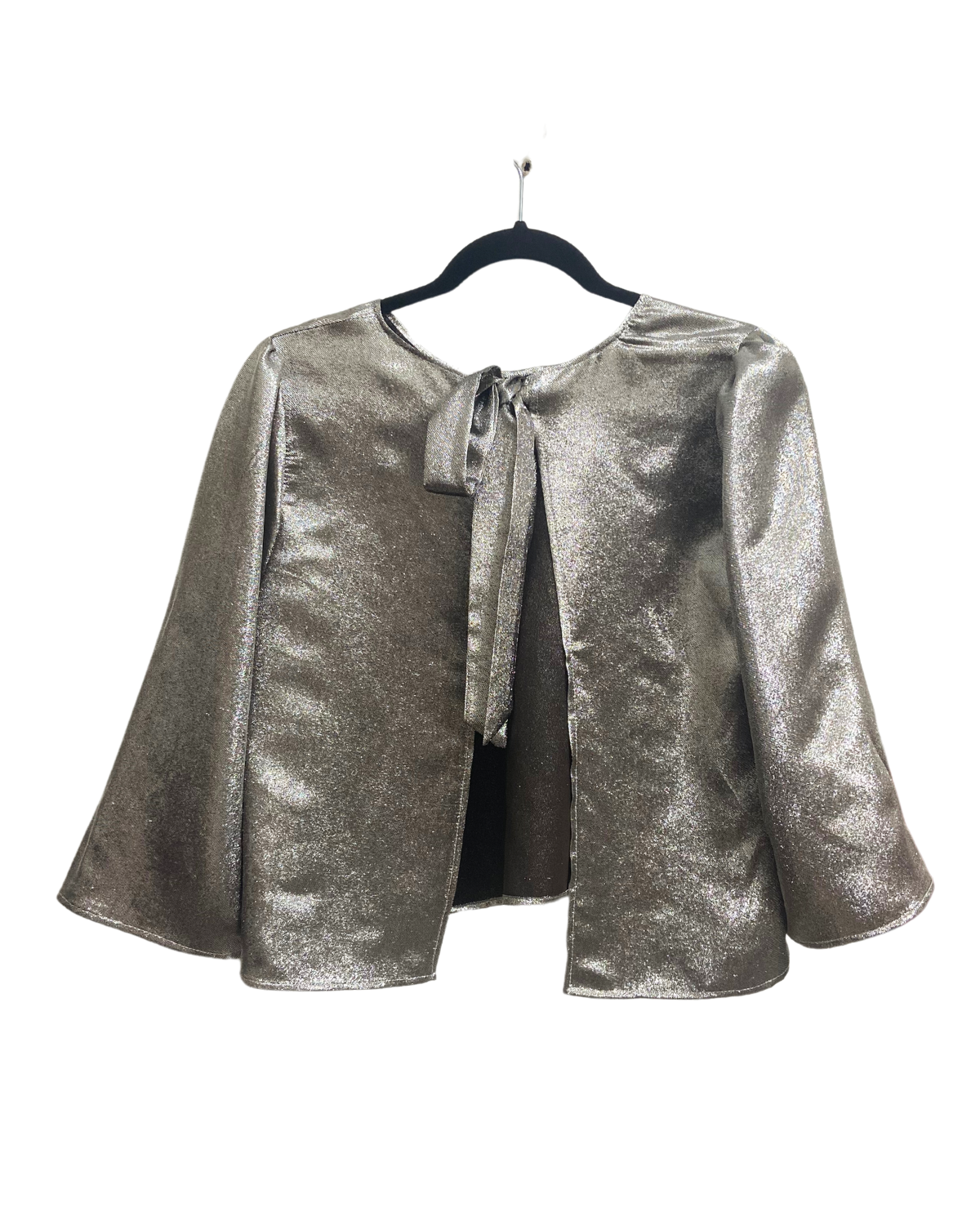 Shimmer | Reversible Silk Bow Bolero