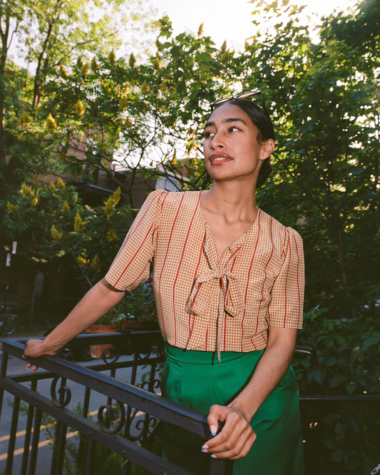 Honey Trap | Silk Bow Blouse
