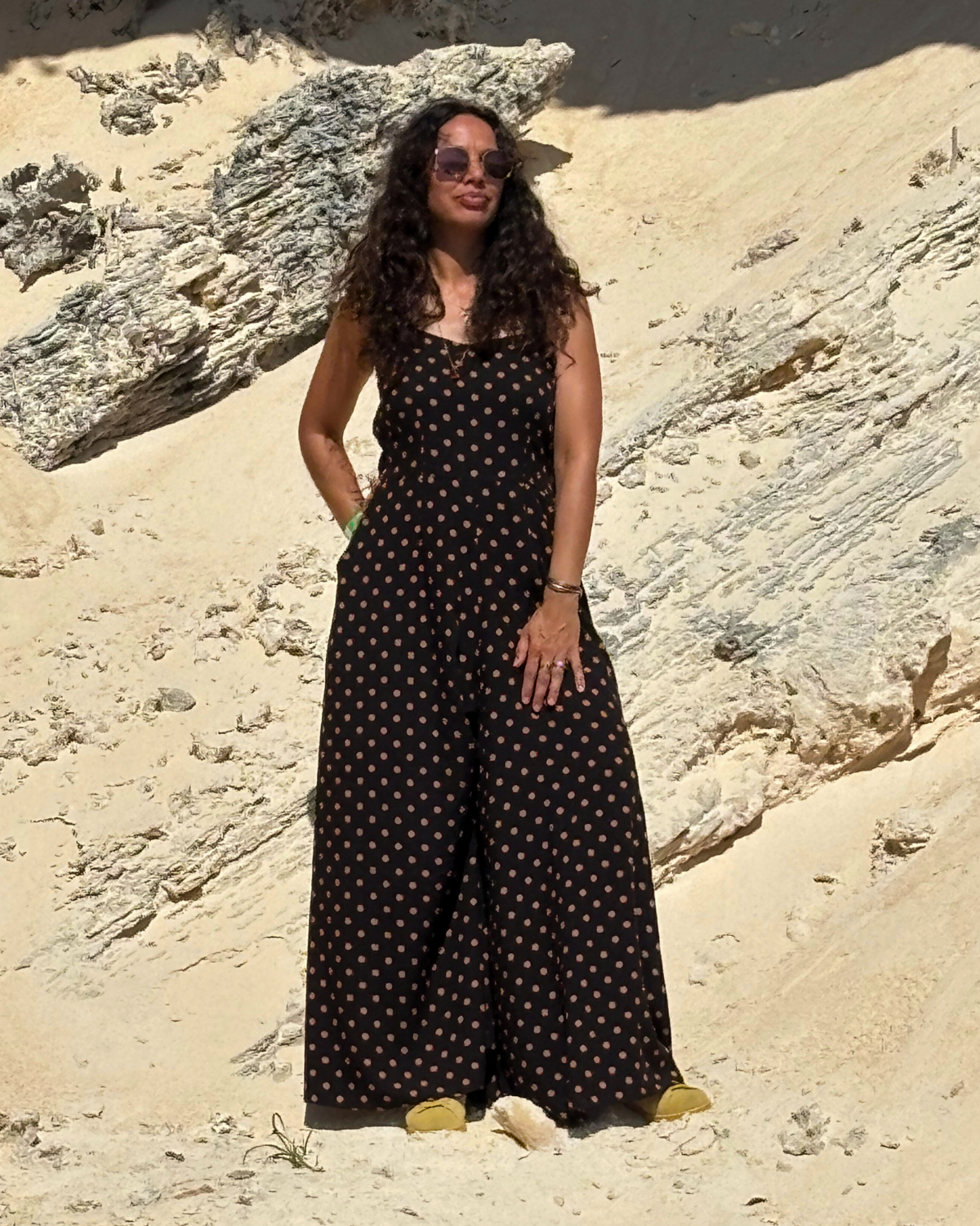 Maria Baila | Combinaison à Jambe Large avec Ceinture