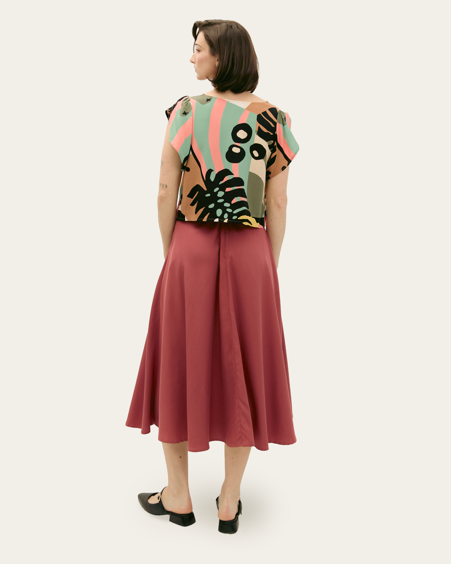 Naked Eye | T-shirt à manches tulipes