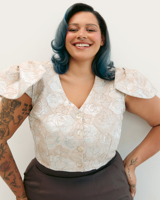 Monday Morning | Blouse Boléro à Manches Noeuds