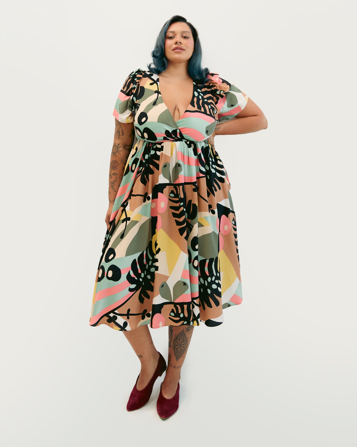 Free Falling | Robe Midi Portefeuille