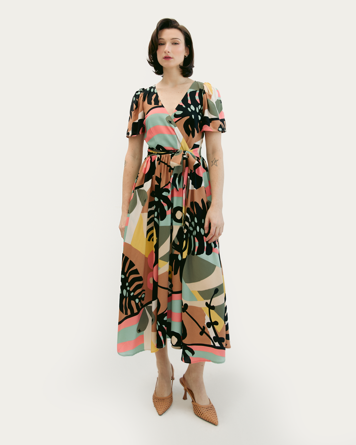 Free Falling | Robe Midi Portefeuille