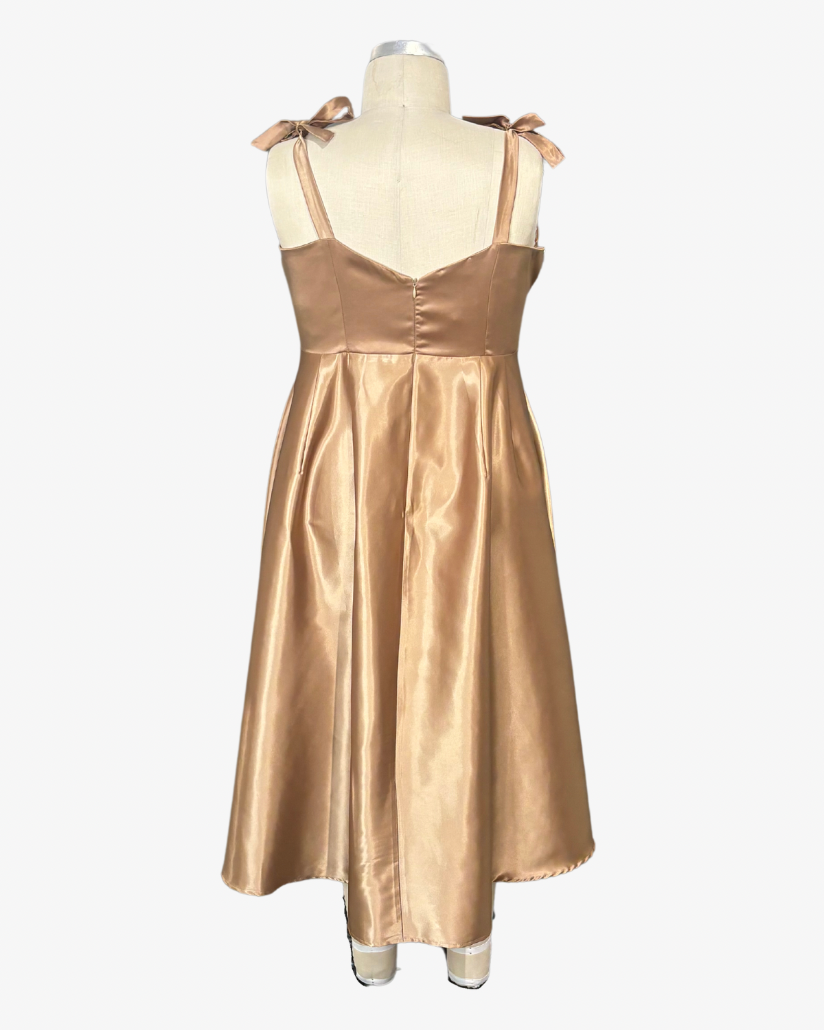 Fantastic Voyage | Tea Length Satin Dress