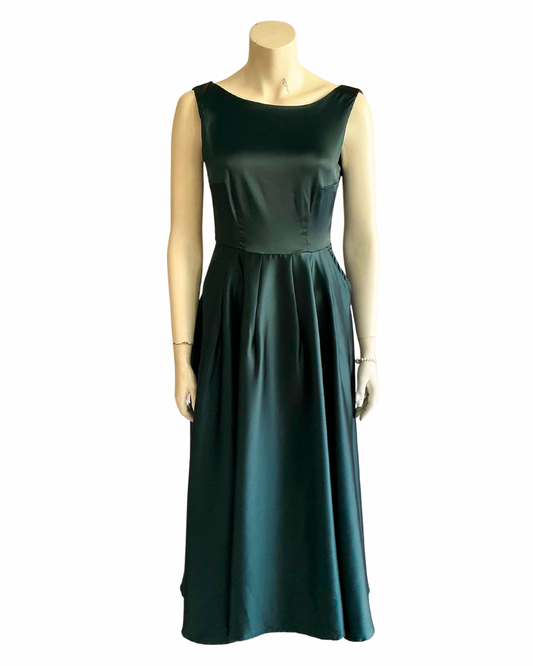 Honeycomb | Robe de cocktail midi en Satin | SUR MESURE | Satin Matte