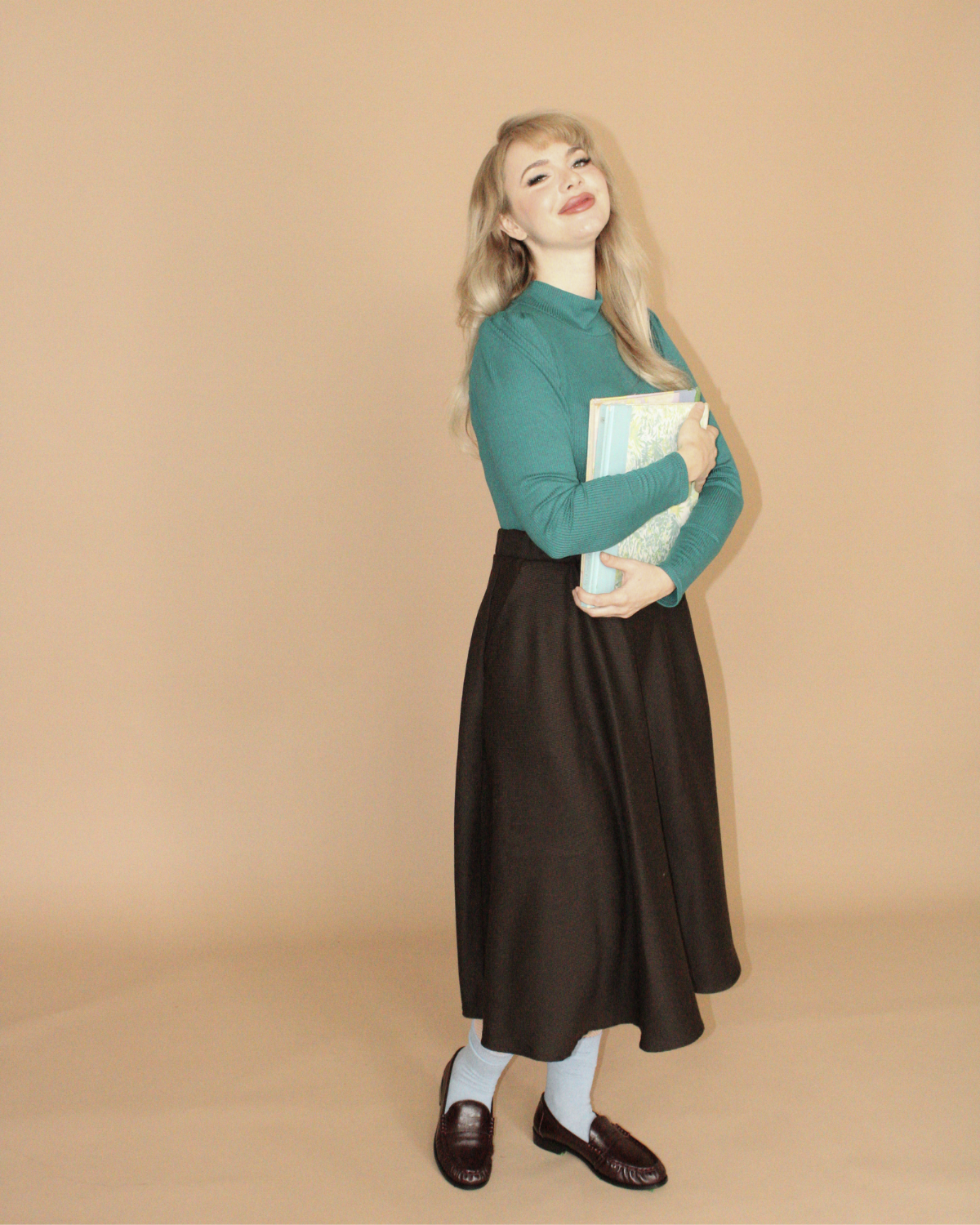 New Wave | Jupe Midi Taille Haute