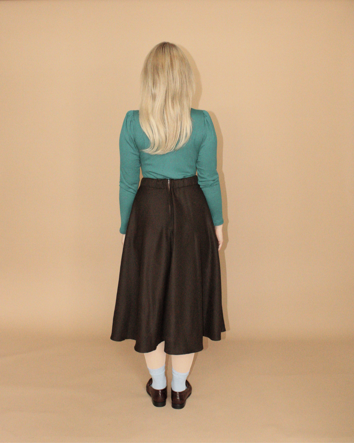 New Wave | Jupe Midi Taille Haute