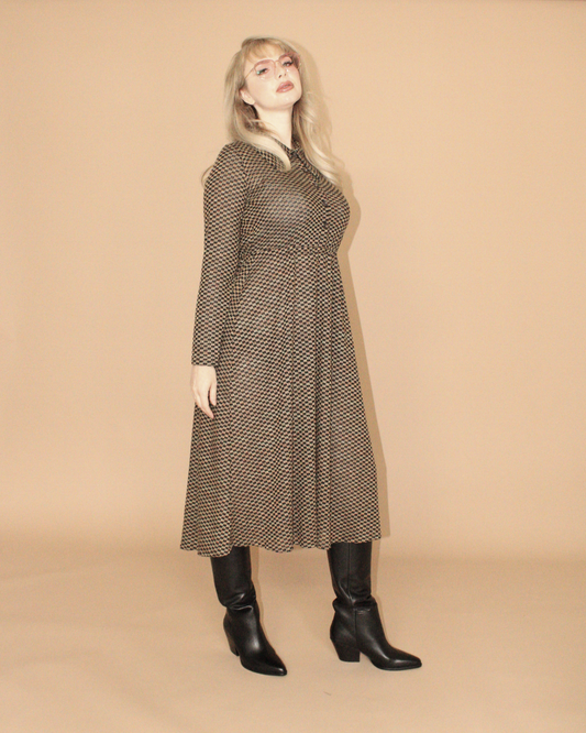Brown Sugar | Waisted Knit Dress