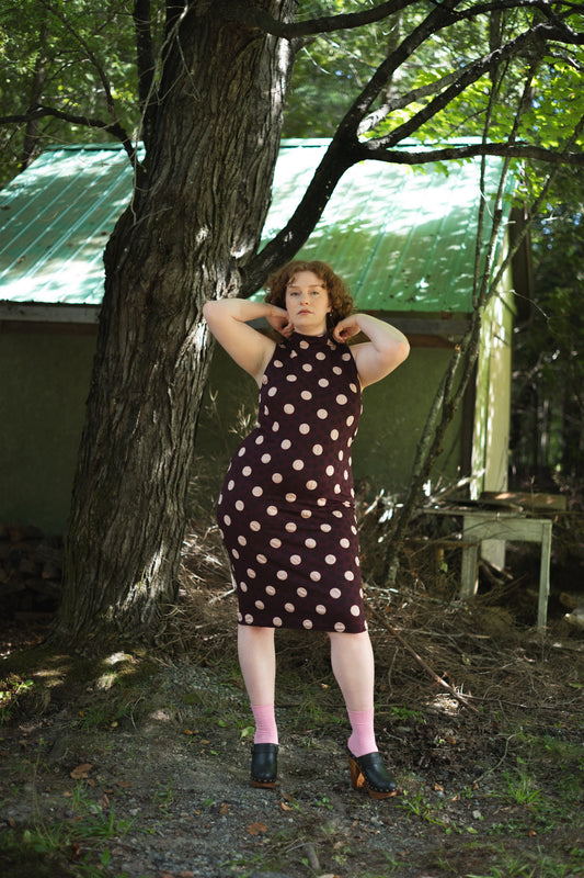 Crocodile Rock | Bodycon Knit Dress | Rose Bonbon