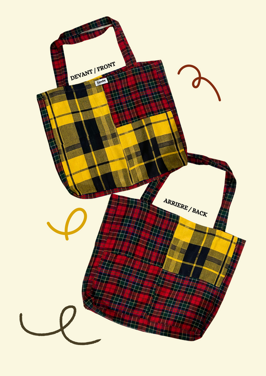 Bits & Pieces | Plaid Collection Zero Waste Tote Bags