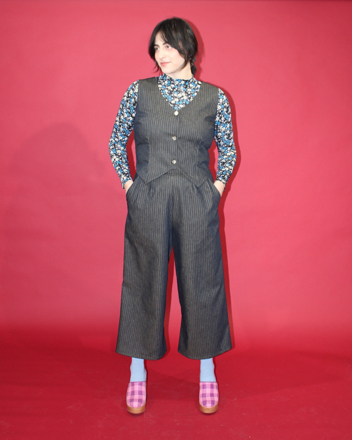 Eastside | Pantalon palazzo midi