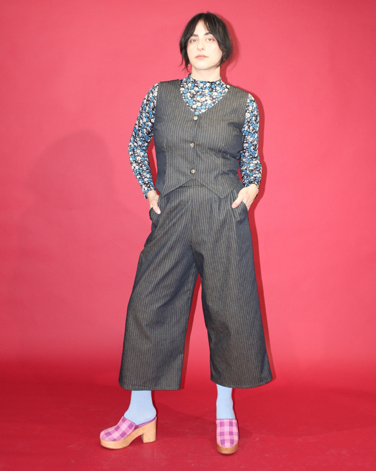 Eastside | Pantalon palazzo midi