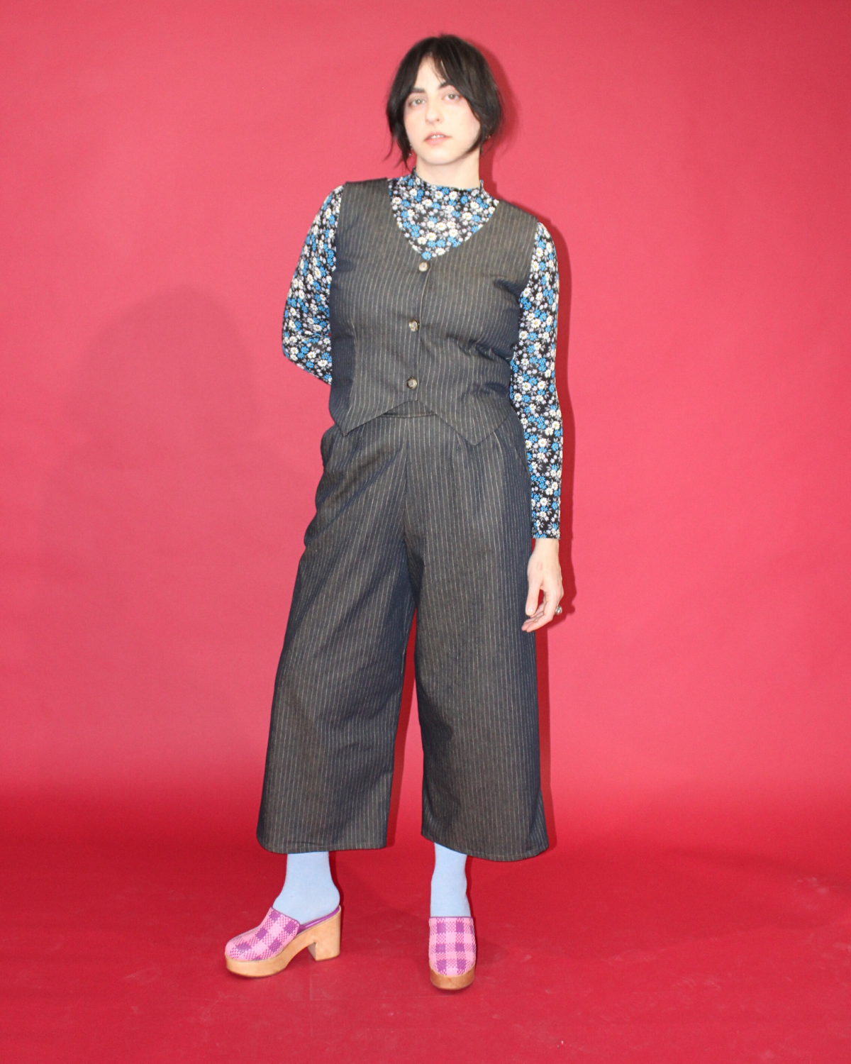 Eastside | Pantalon palazzo midi