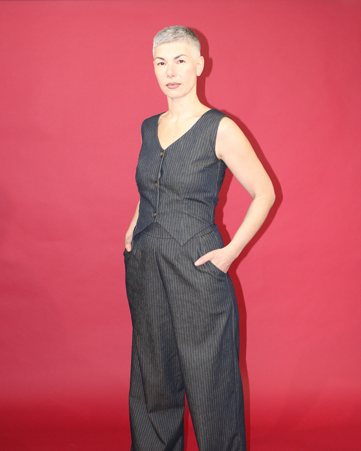 Any Man Of Mine | Gilet Sans Manches à Ourlet Pointu