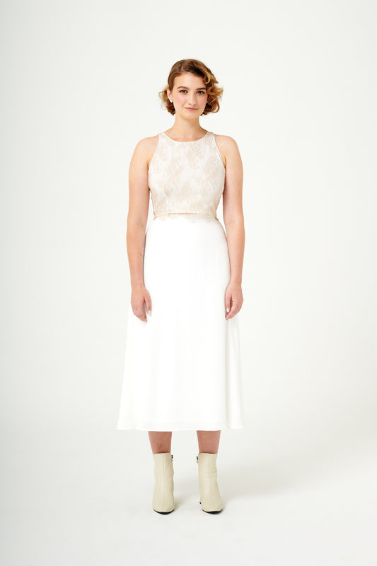 At Last | A-Line Tea-Length Skirt