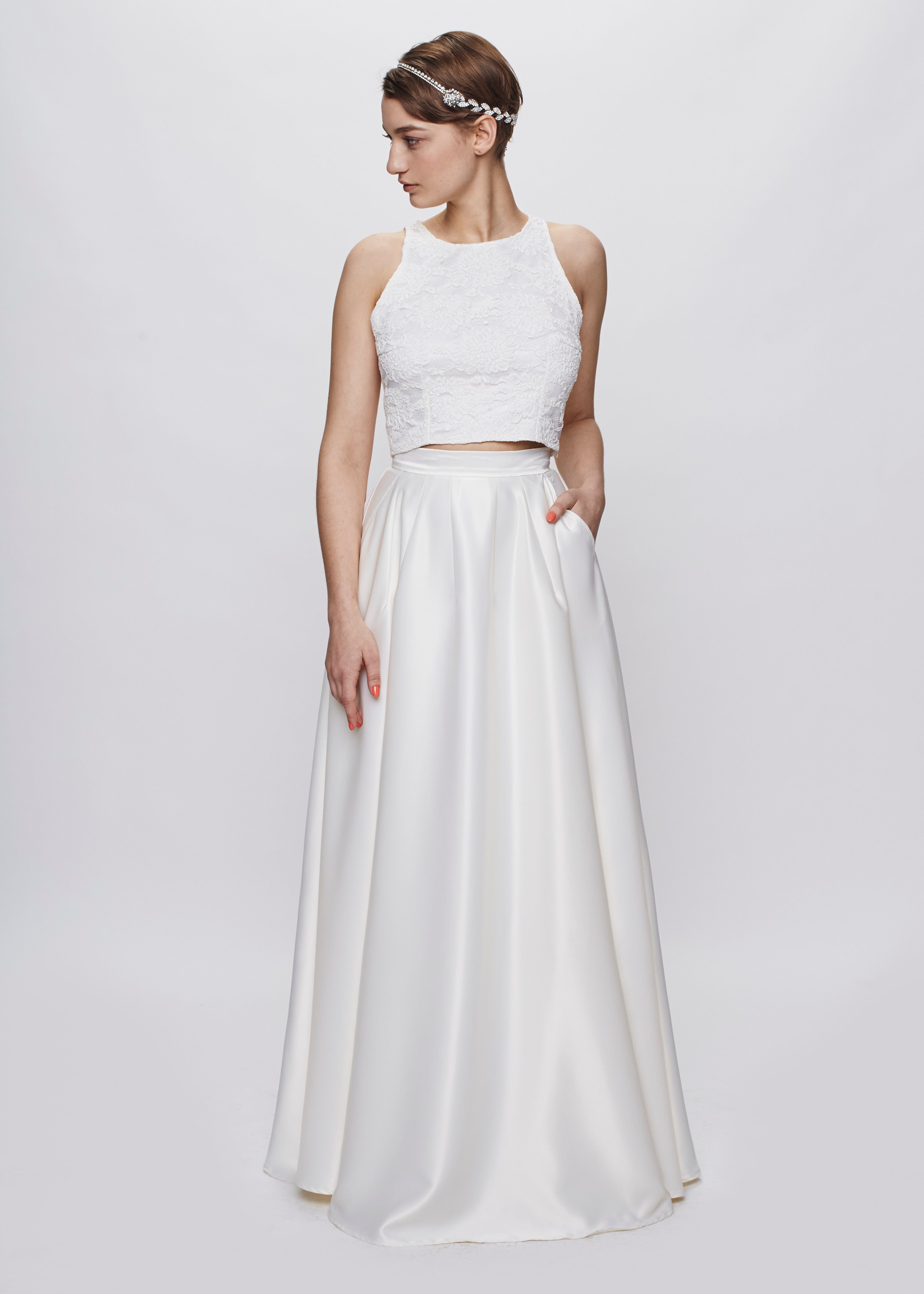 Bridal skirt 2025 with pockets