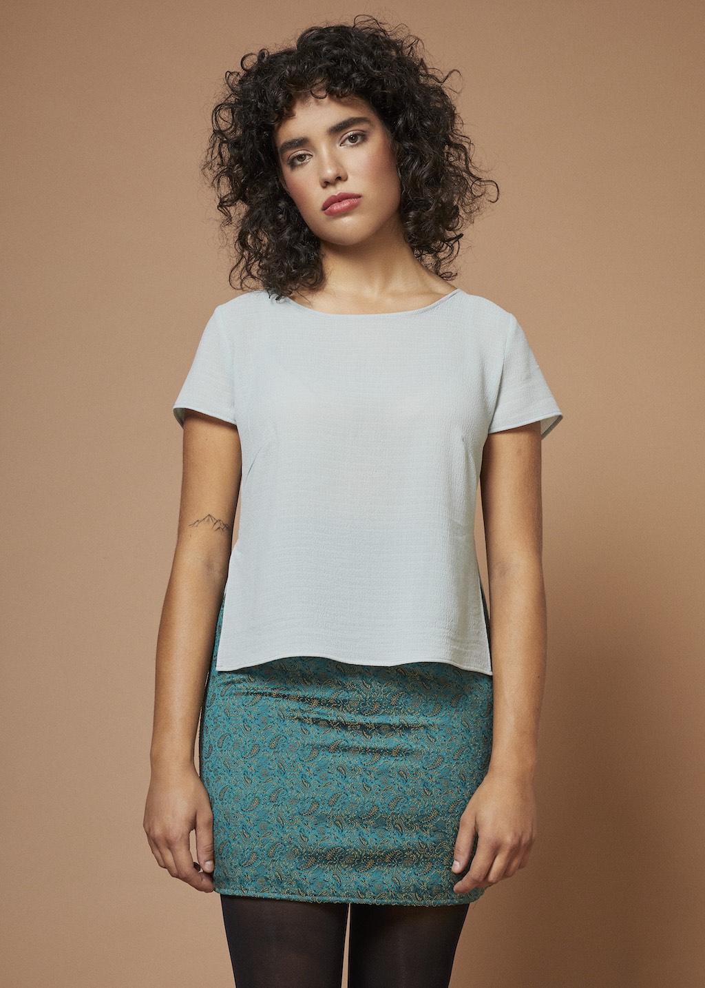 Renegade | Blouse en Mousseline Translucide | Bleu