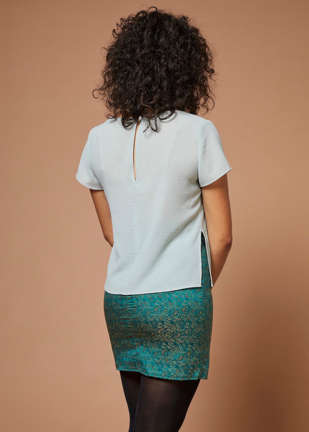 Renegade | Blouse en Mousseline Translucide | Bleu