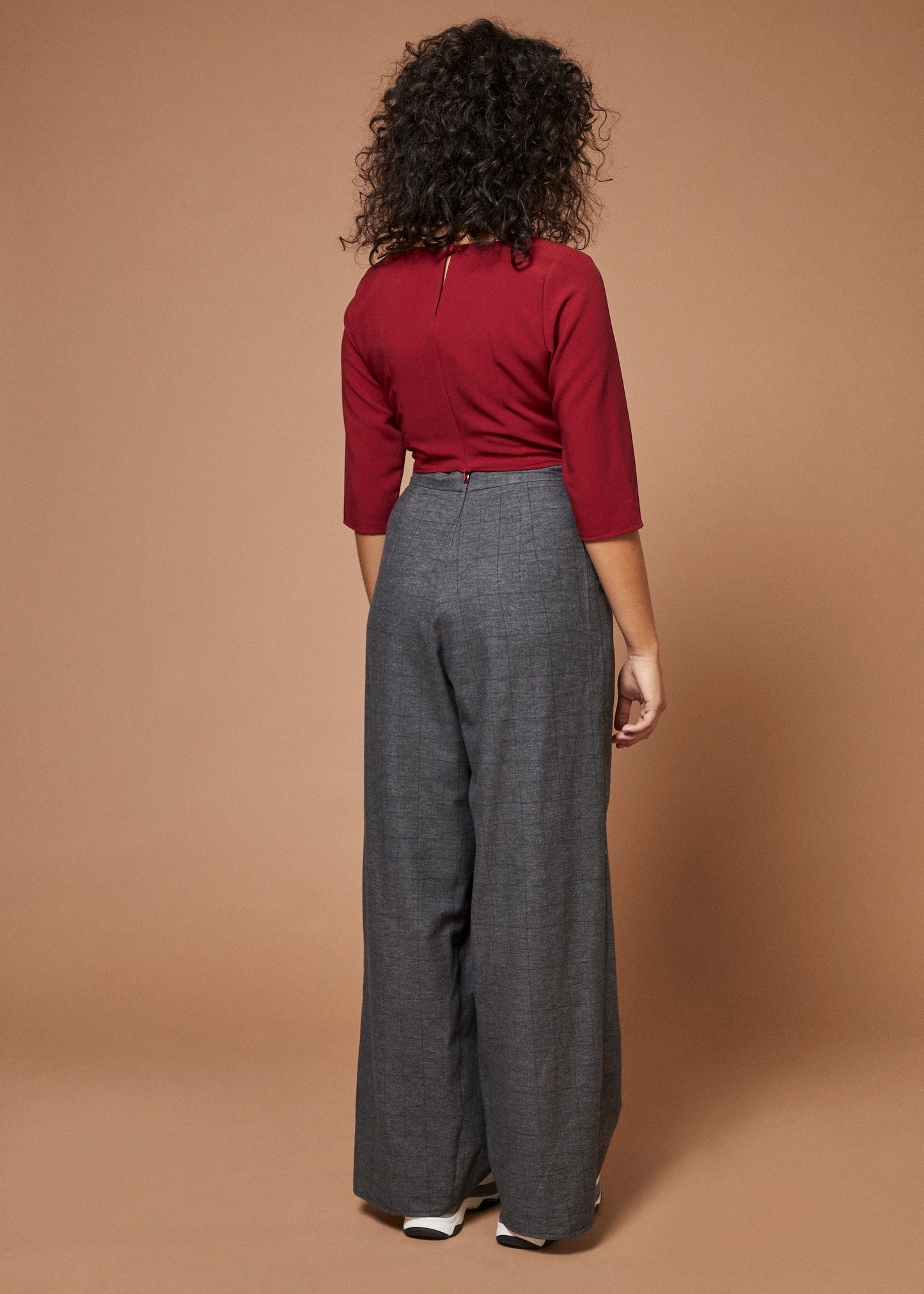 Rock Steady | Boatneck Crop Top | Burgundy