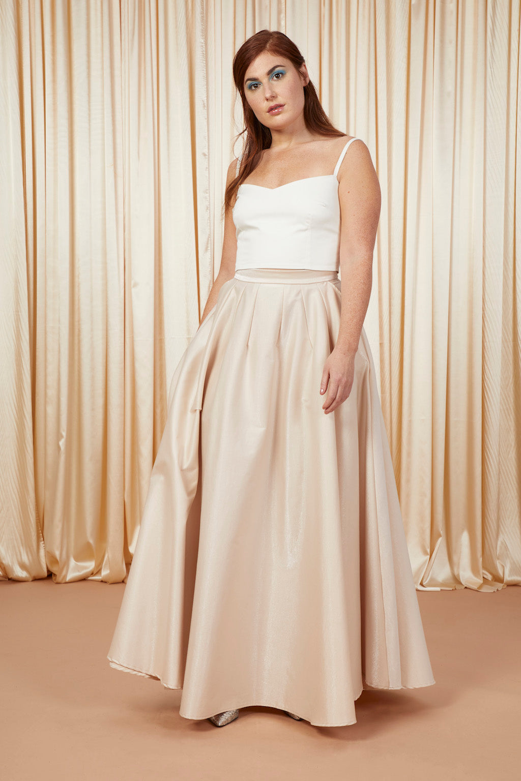 Mysteries of Love | Champagne A-Line Skirt