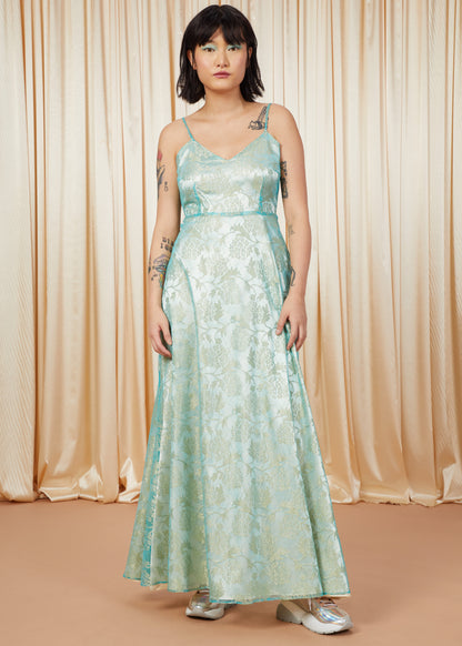 Underwater | Lace A-Line Gown | Teal