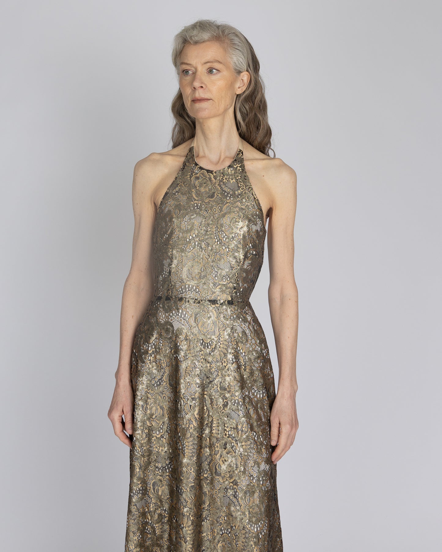 Cherish | Sequin Halter Gown