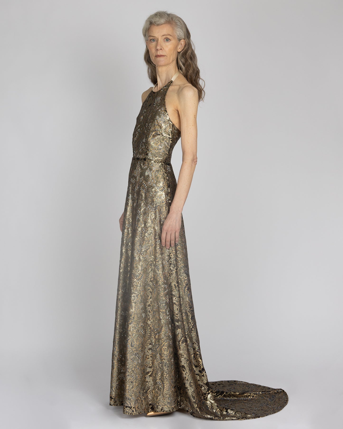 Cherish | Sequin Halter Gown
