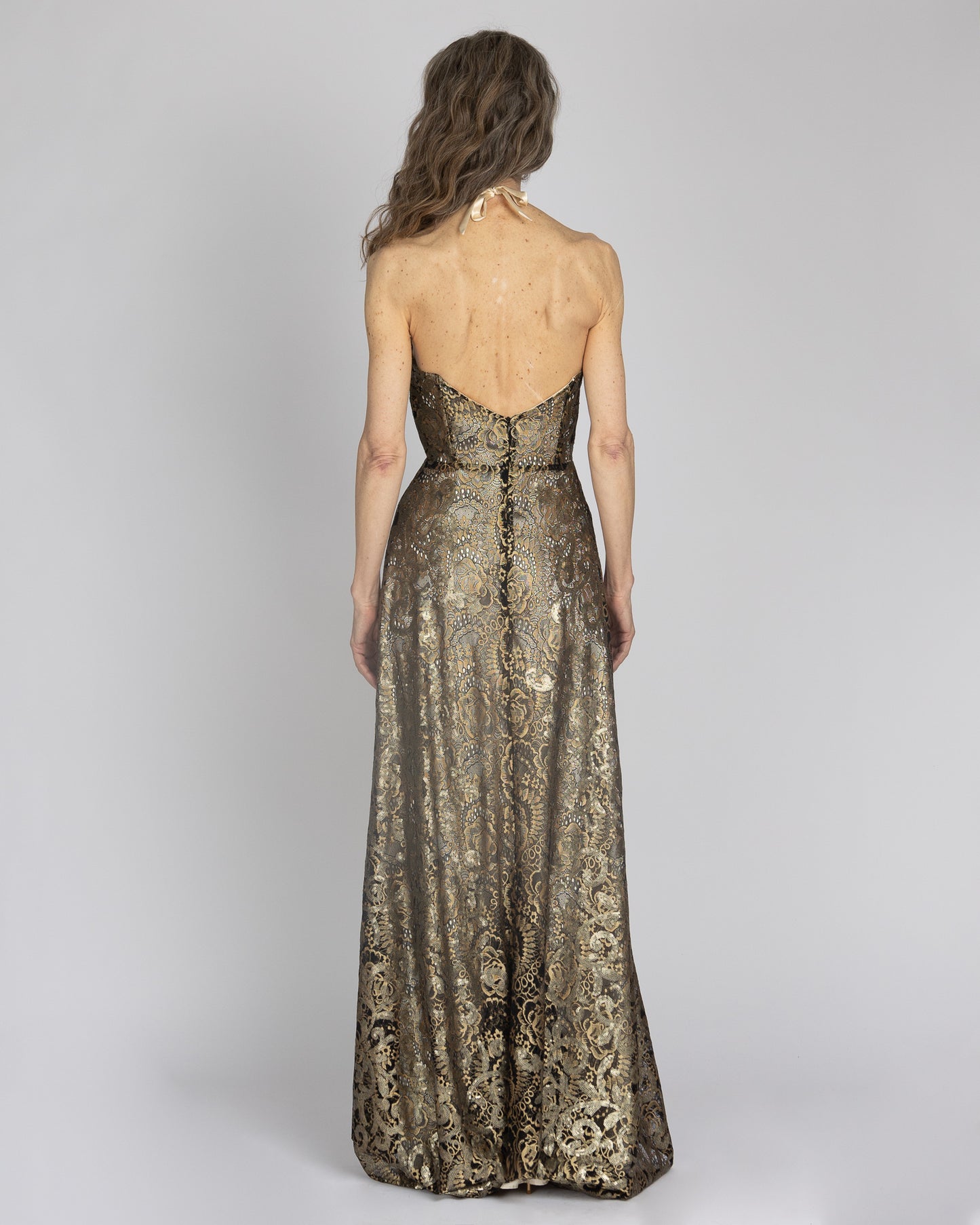 Cherish | Sequin Halter Gown