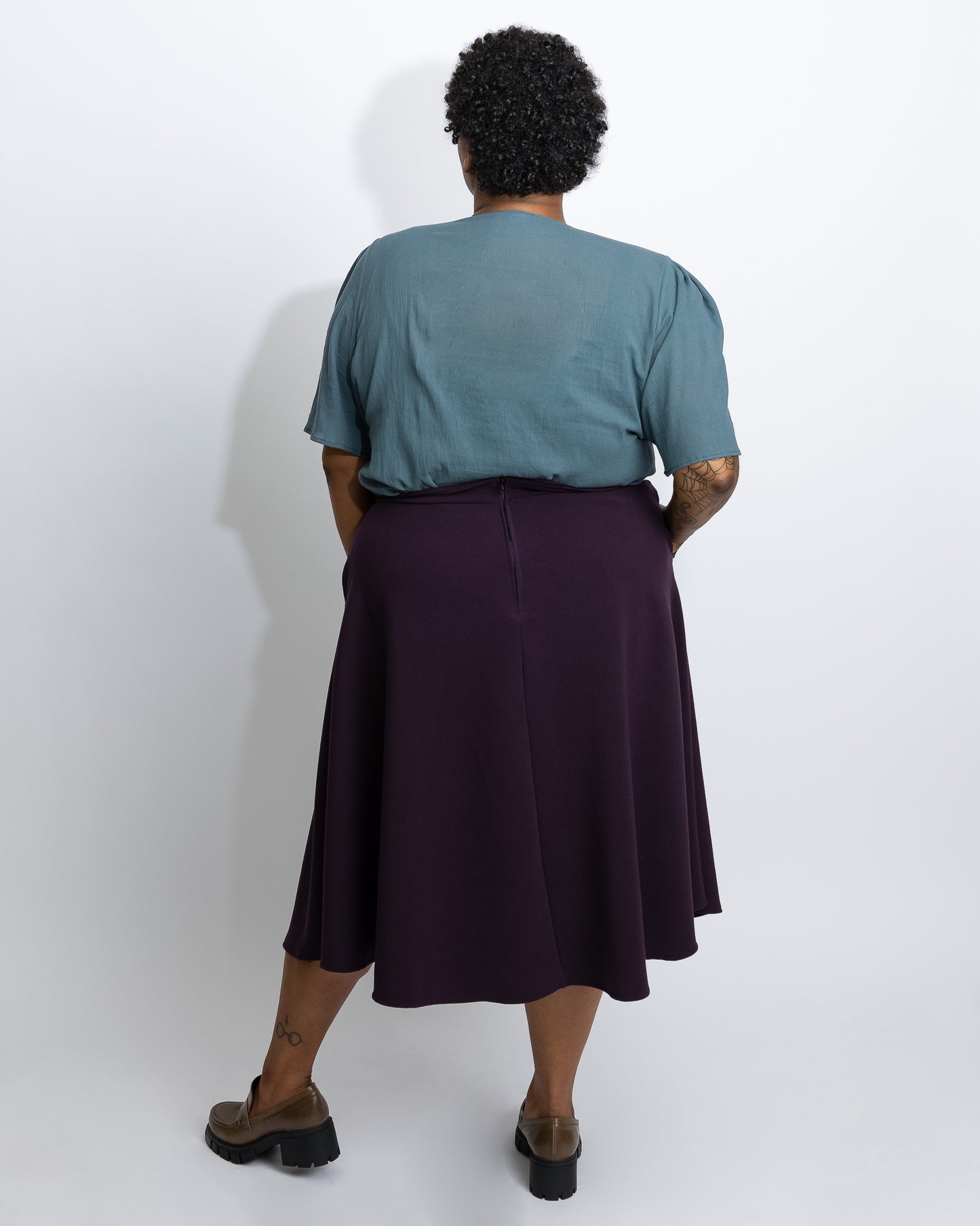 New Wave | High-Waisted Midi Skirt