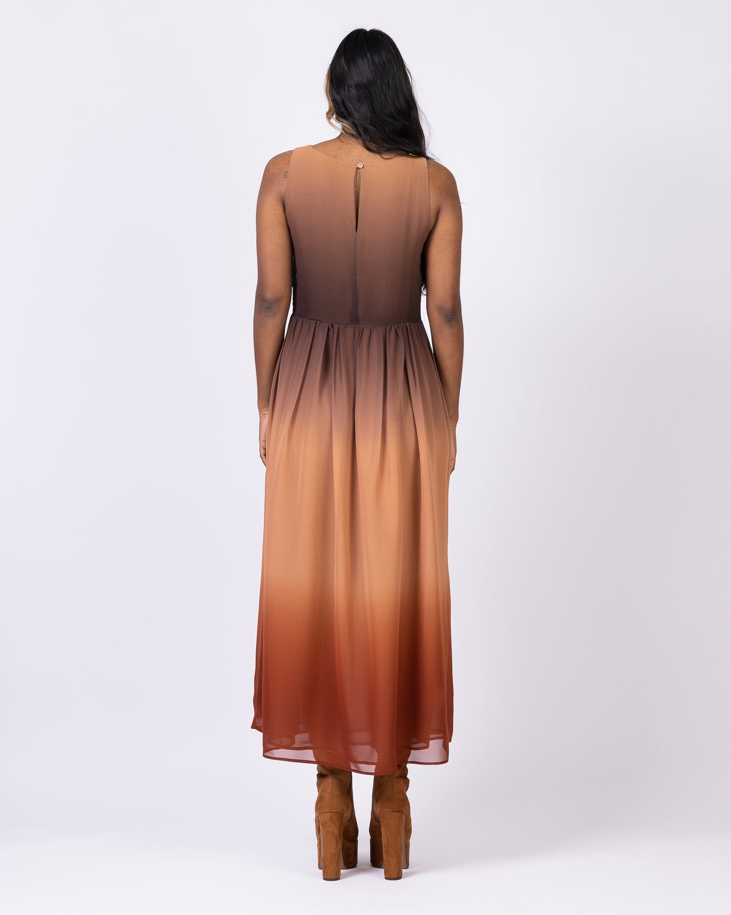 Mother Rose | Silk Ankle-Length Dress