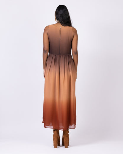 Mother Rose | Silk Ankle-Length Dress