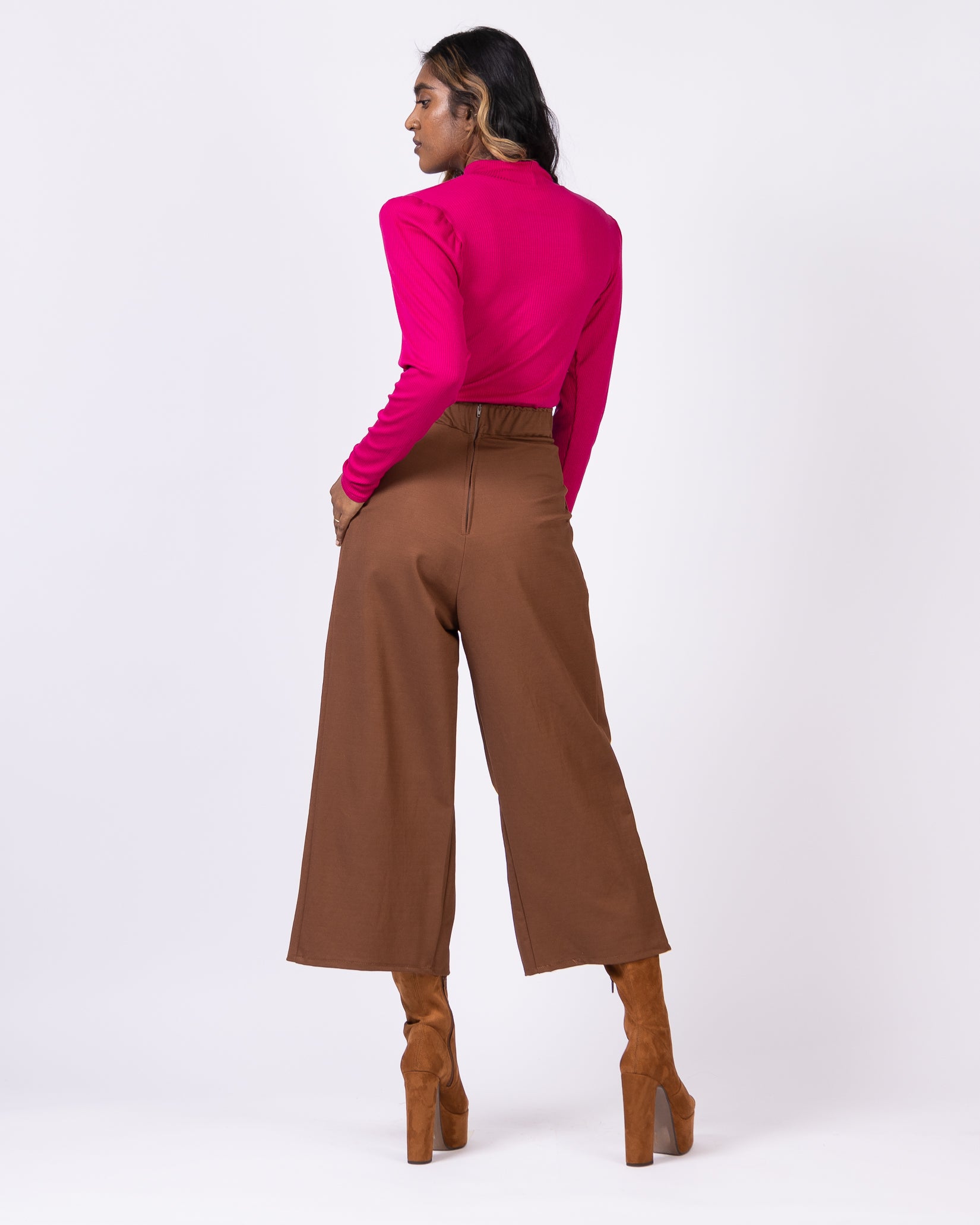 LASHE - Ankara Palazzo Pants in Brown - Matching Top Available by nabor -  Afrikrea