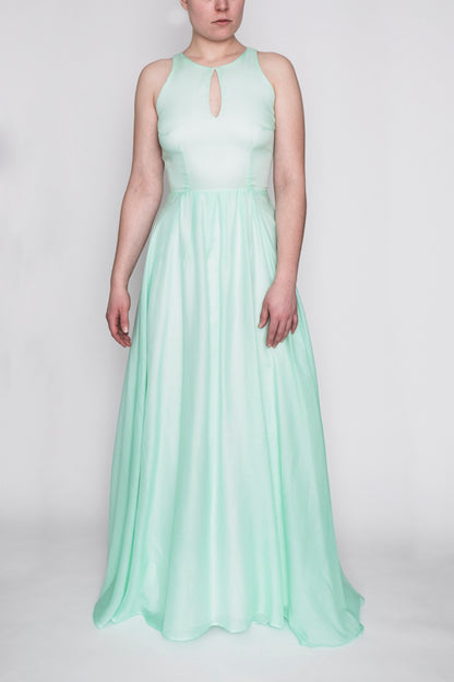 Baby Blue | Flowy A-Line Gown | Mint