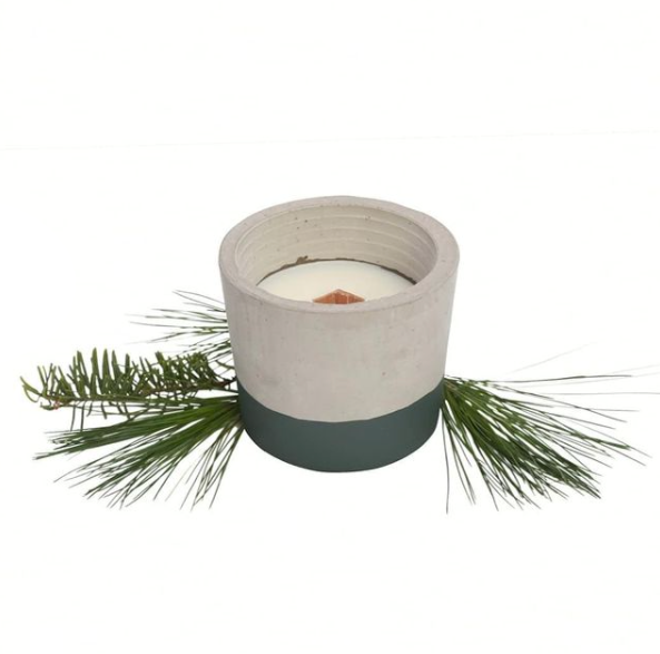 Candle & Cement Holder | Boreal Forest