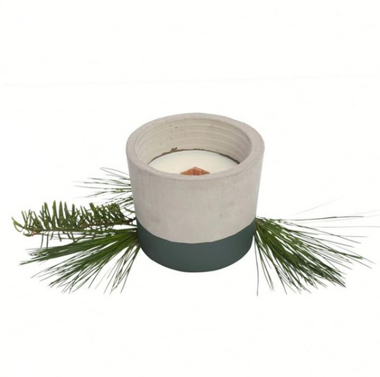 Candle & Cement Holder | Boreal Forest